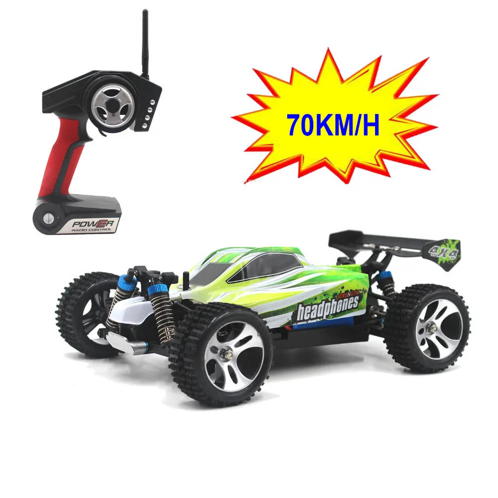 WLtoys A959-B 1/18 4WD Buggy Off Road 1:18 RC Car 70km/h 2.4G Radio Control Truck RTR RC Buggy With Battery A959 Updated Version