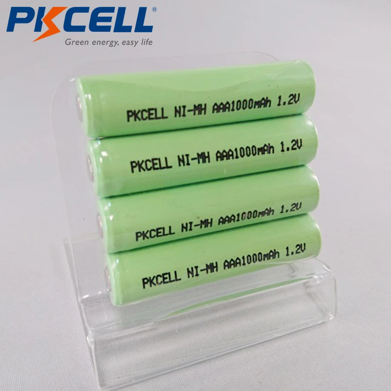 

8pcs/lot PKCELL NIMH AAA Rechargeable Battery 1000mAh 1.2V NI-MH 3A Batteries Button Top