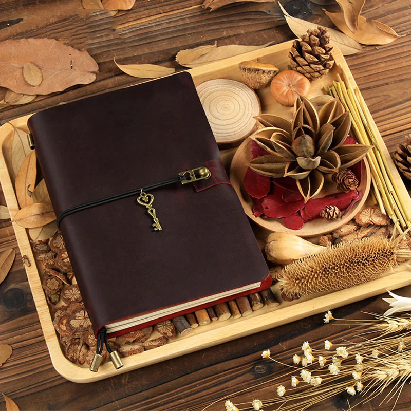 Кожаный Блокнот ручной работы винтажный блокнот ежедневник креативный