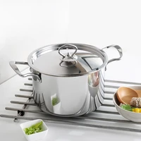 stainless steel stockpot cookware with steel lid household canning pot oven safe quality stock pot total nonstick soup pot