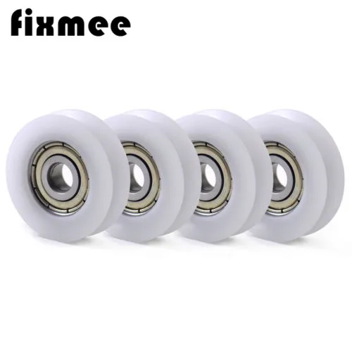 Fixmee 10 шт. U нейлоновые пластиковые встроенные 608 шаровые подшипники 8*30*10 мм