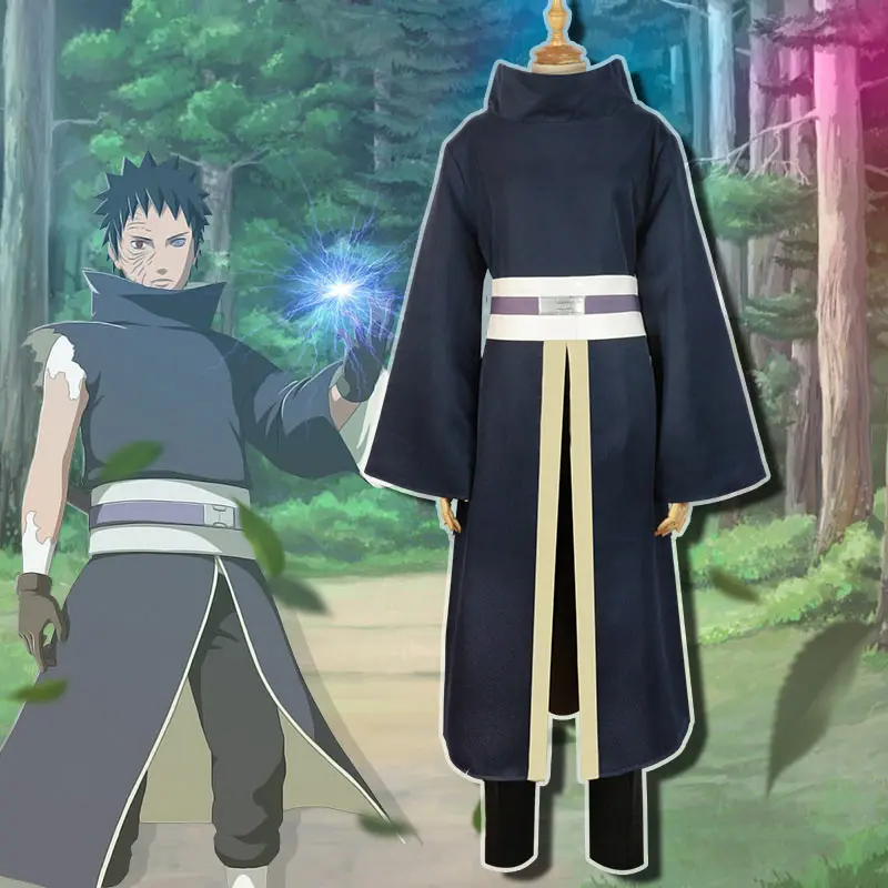 Млечный Путь Аниме Наруто Shippuden Учиха Обито Косплей Костюм Униформа пальто брюки