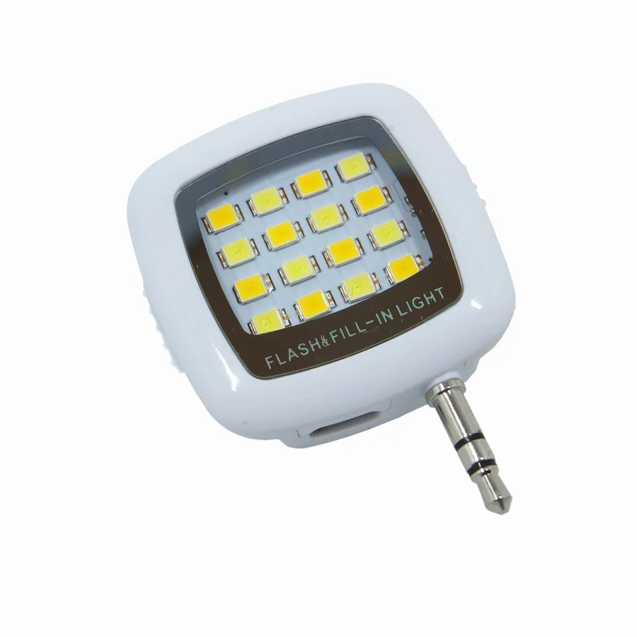 Белый Смартфон Флэш-светильник ing led вспышка светильник селфи лампа для телефона вспышка светильник камера ночное сэлфи кольцо мобильный светильник - Цвет: Белый