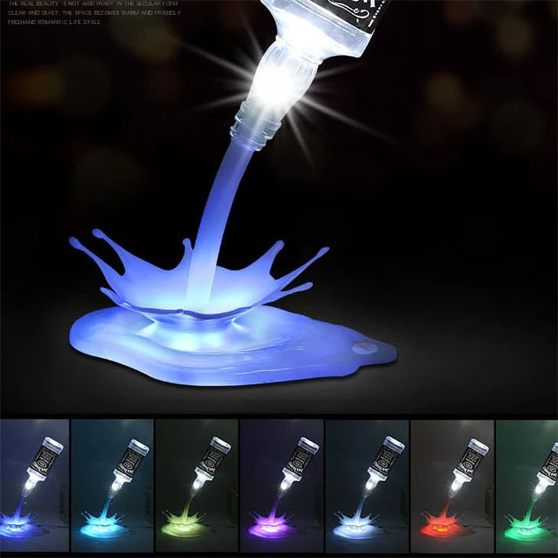 Free Shipping USB Charge Touch Button White Colorful Novelty LED Light Pour Wine Desk Lamp Romantic Bar Night light Home Decor | Освещение
