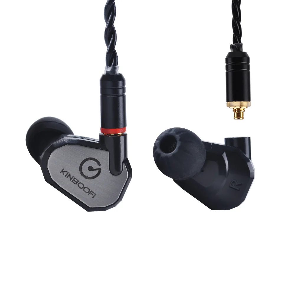 KINBOOFI MK3 1DD + 2BA гибридные наушники вкладыши Hi Fi с монитором металлические для бега
