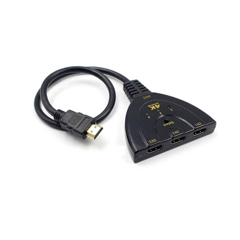 Kvm переключатель Hdmi три в один свиной хвост 3 1 выход 4K * 2K с линейным видео