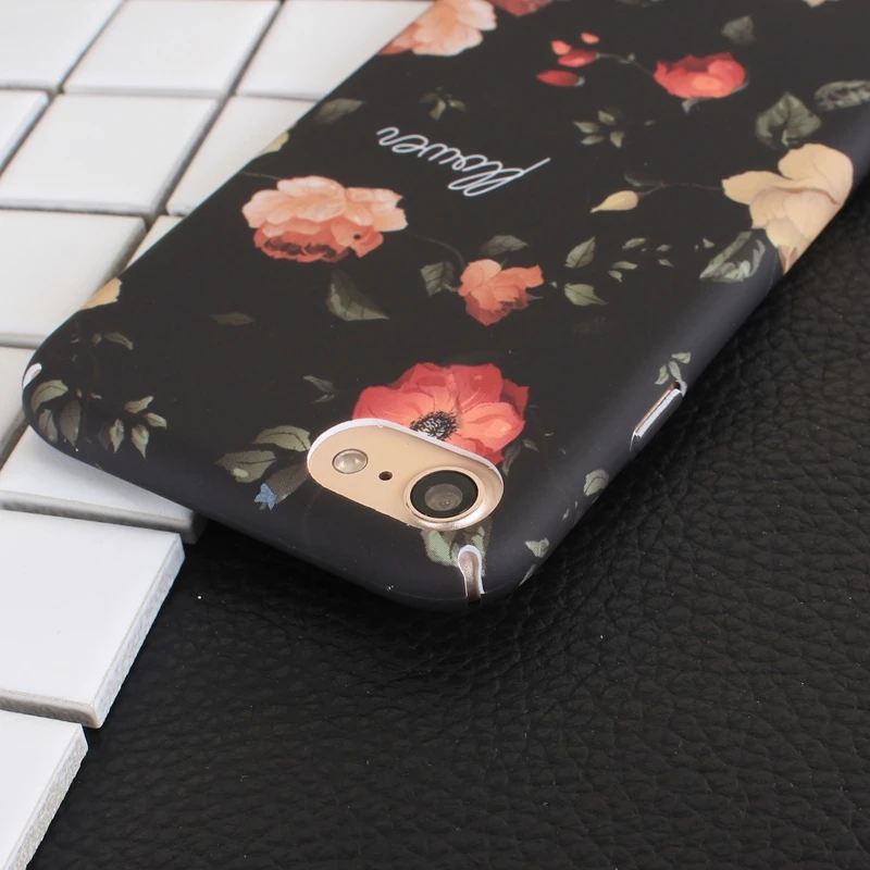 Peony Flower Hard Slim Plastic PC Fundas Cases For Iphone 7 Plus 6 6S Phone Bags Cover Beautiful Floral Coque |