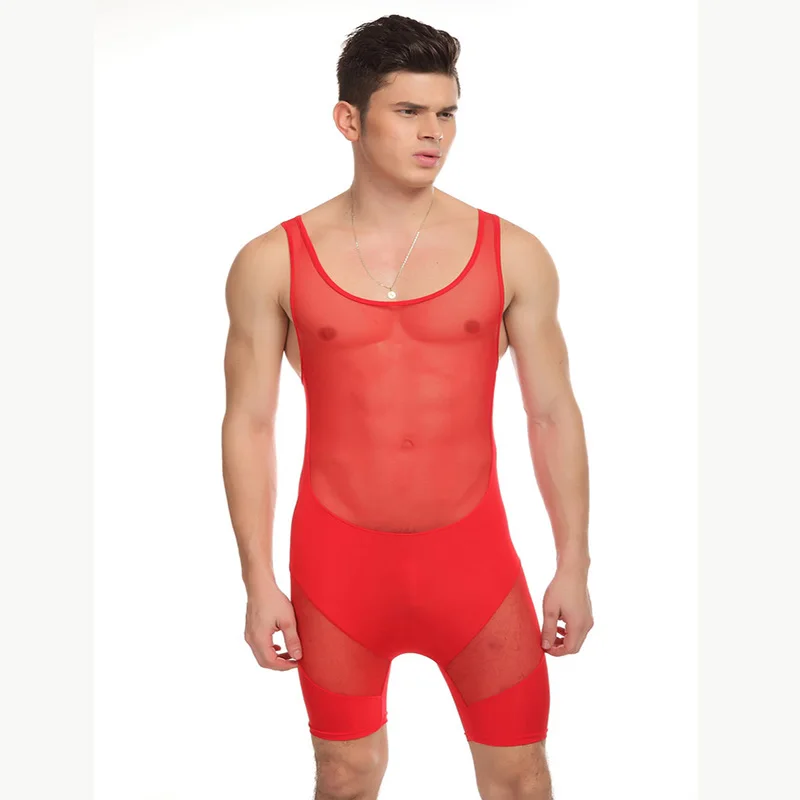 Мужская спортивная одежда сексуальный дышащий купальный костюм однотонный