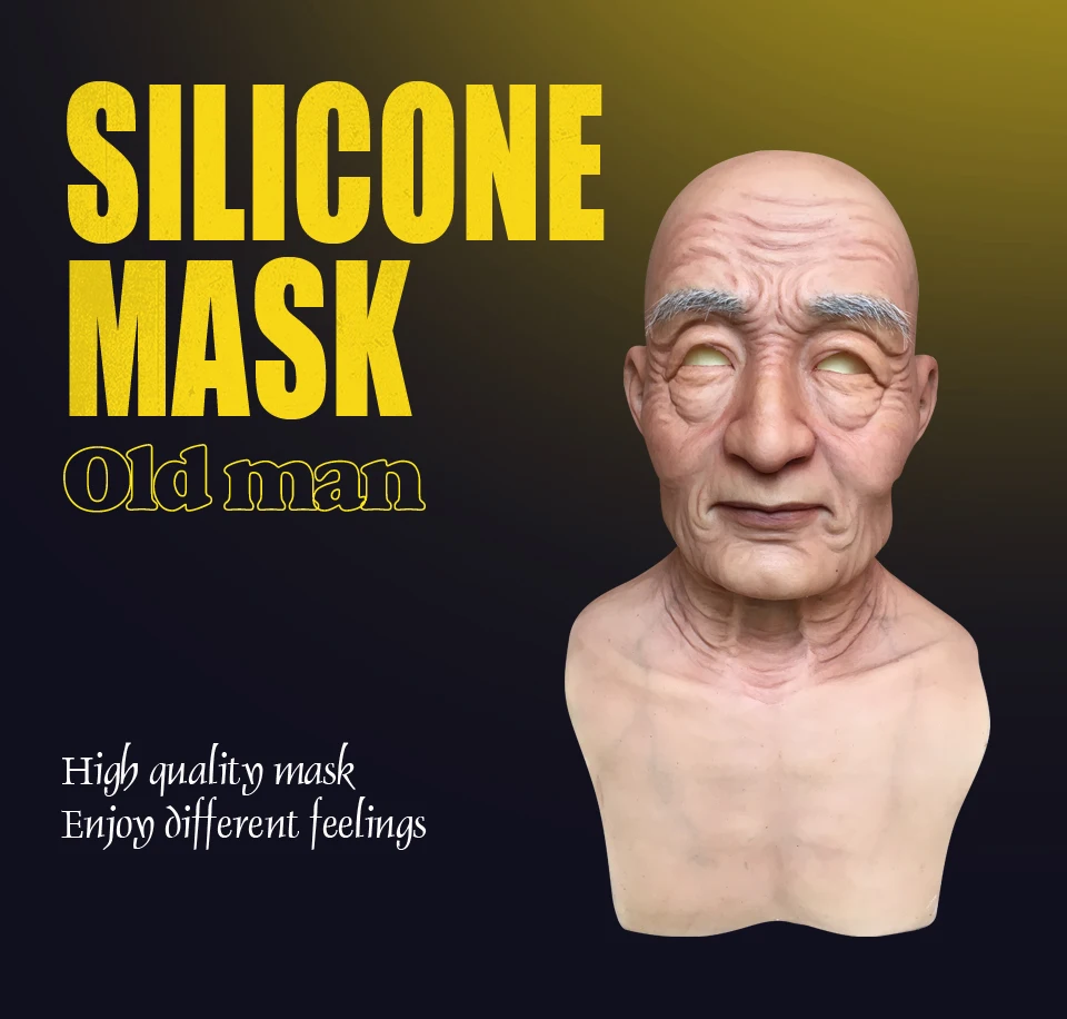 Realmaskmaster реалистичные Силиконовые Хэллоуин маска для вечеринки поставки искусственный Голубь из латекса взрослых старый человек полный лицо маски фетиш