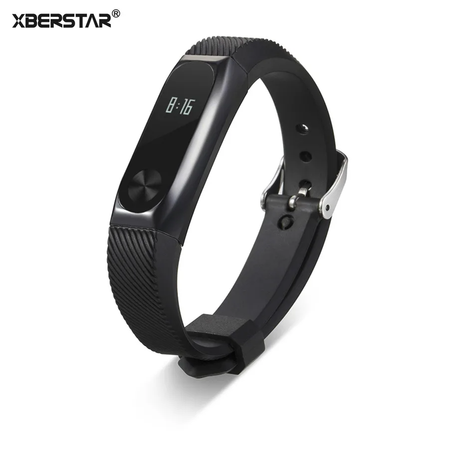 Роскошный наручный ремешок для Xiaomi Mi Band 2 умный силиконовый наручных часов +