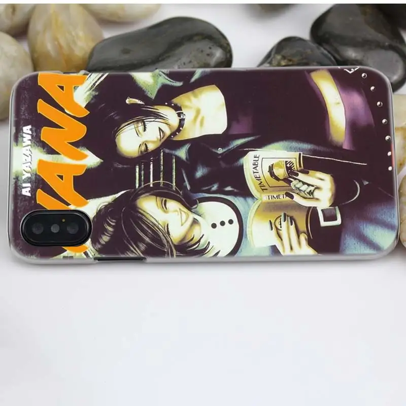 Чехол Nana аниме для iPhone XS Max XR X или 10 6 6S 7 7S 8 Plus 5S SE 5 4S 4 5C Жесткий пластиковый прозрачный PC Coque Capa чехол для телефона