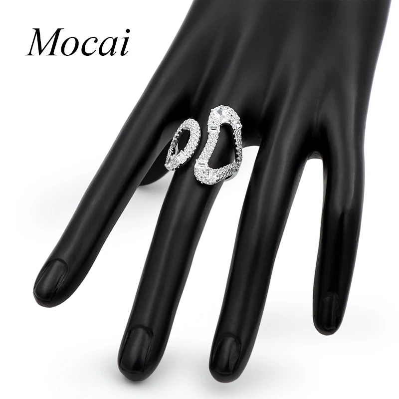 Женские кольца с буквами Mochai простые из фианита ювелирные изделия ZK40|brand rings for