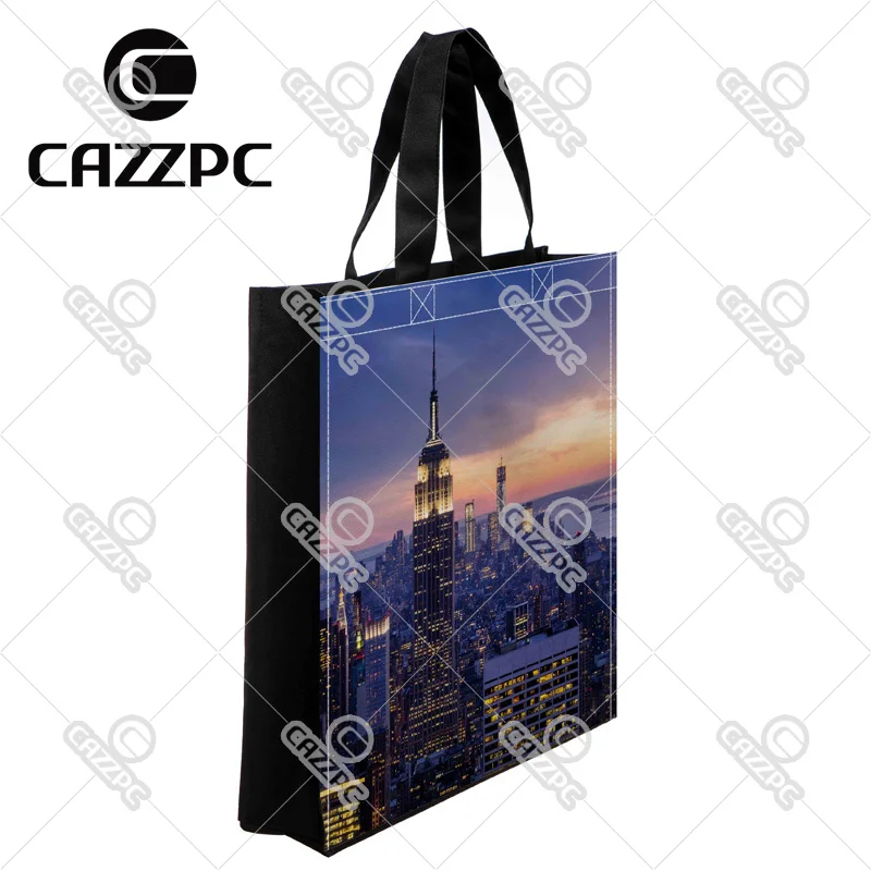 Нью Йорк с небоскребами на закате принт Пользовательские Оксфорд нейлон Ткань