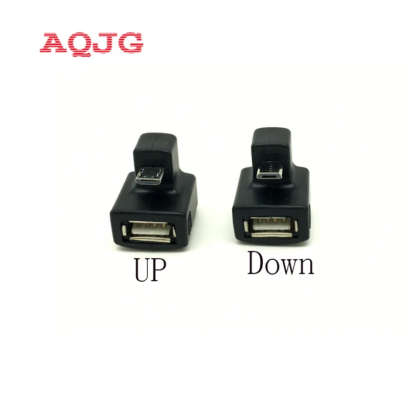 180 градусов вверх вниз правый угловой V8 Micro USB OTG к 2 0 Женский удлинитель адаптер