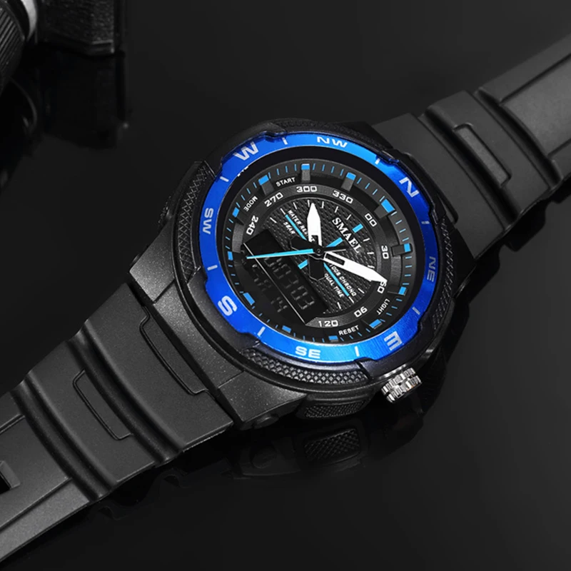 Часы наручные SMAEL Мужские кварцевые роскошные брендовые аналоговые