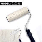 Валик для декоративной покраски, инструмент для полиуретановой текстурированной покраски стен, защита резины, штамп, керамическое колесо 2203