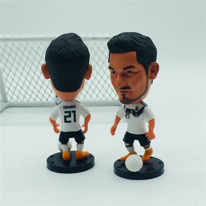 Soccerwe база подвижная футбольная кукла 2018 национальная команда DE 21 # Gundogan белый