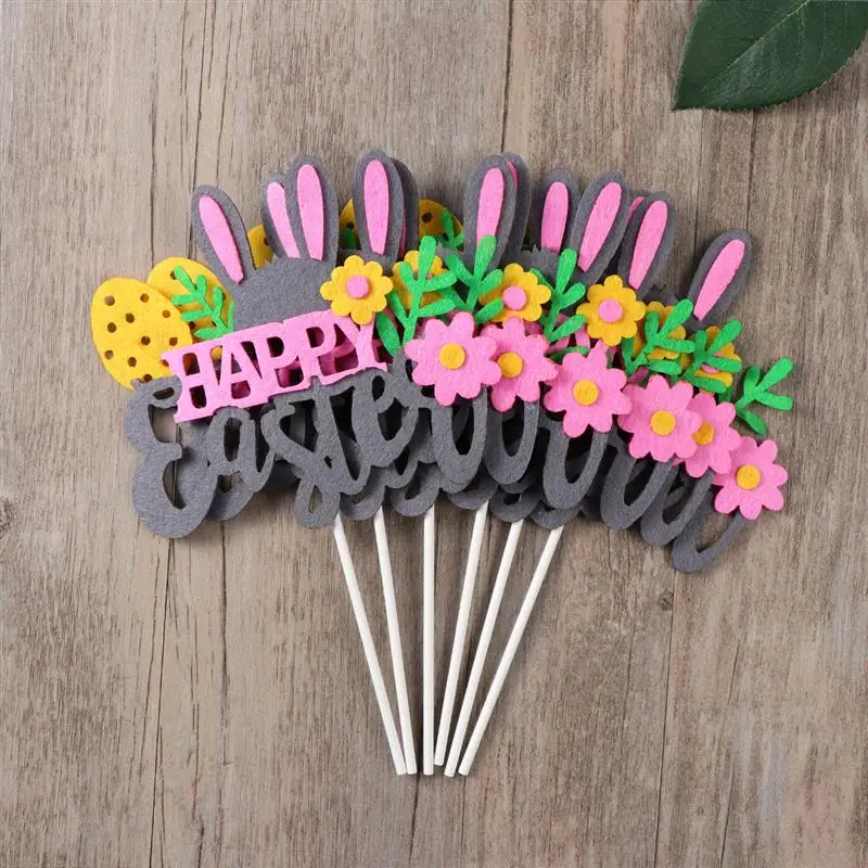 6 шт. пасхальные украшения для торта|cupcake picks|cupcake cupcakerabbit rabbit |