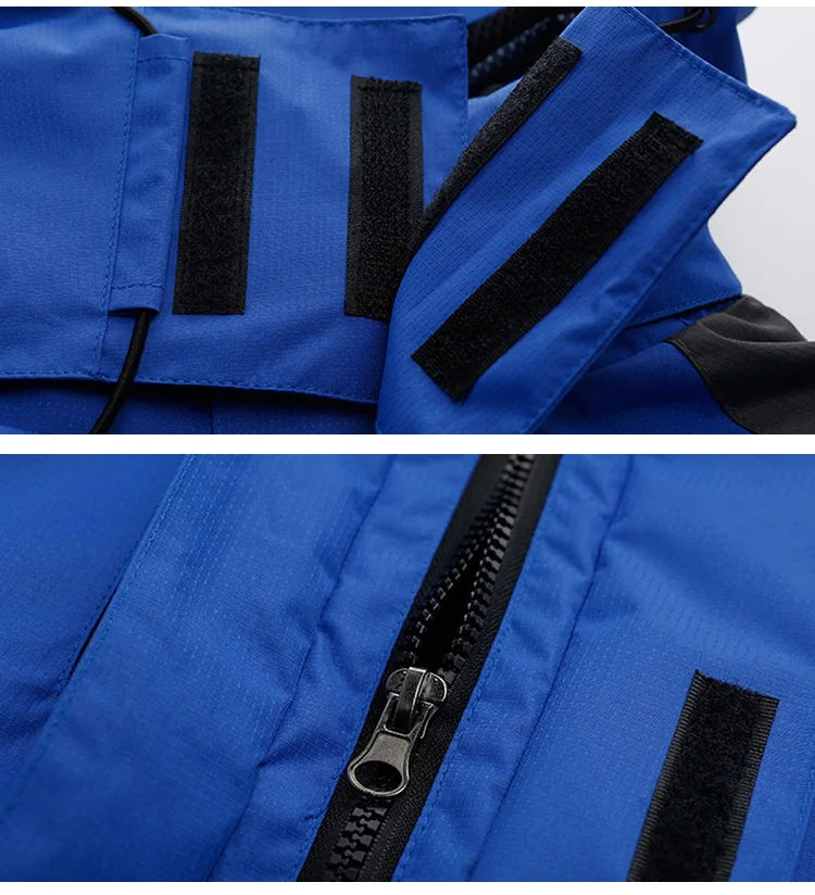 Daiwa Fishing Clothing For Men Women Autumn Winter Waterproof Warm Fishing Jackets Patchwork Hooded Mountaineering Suits