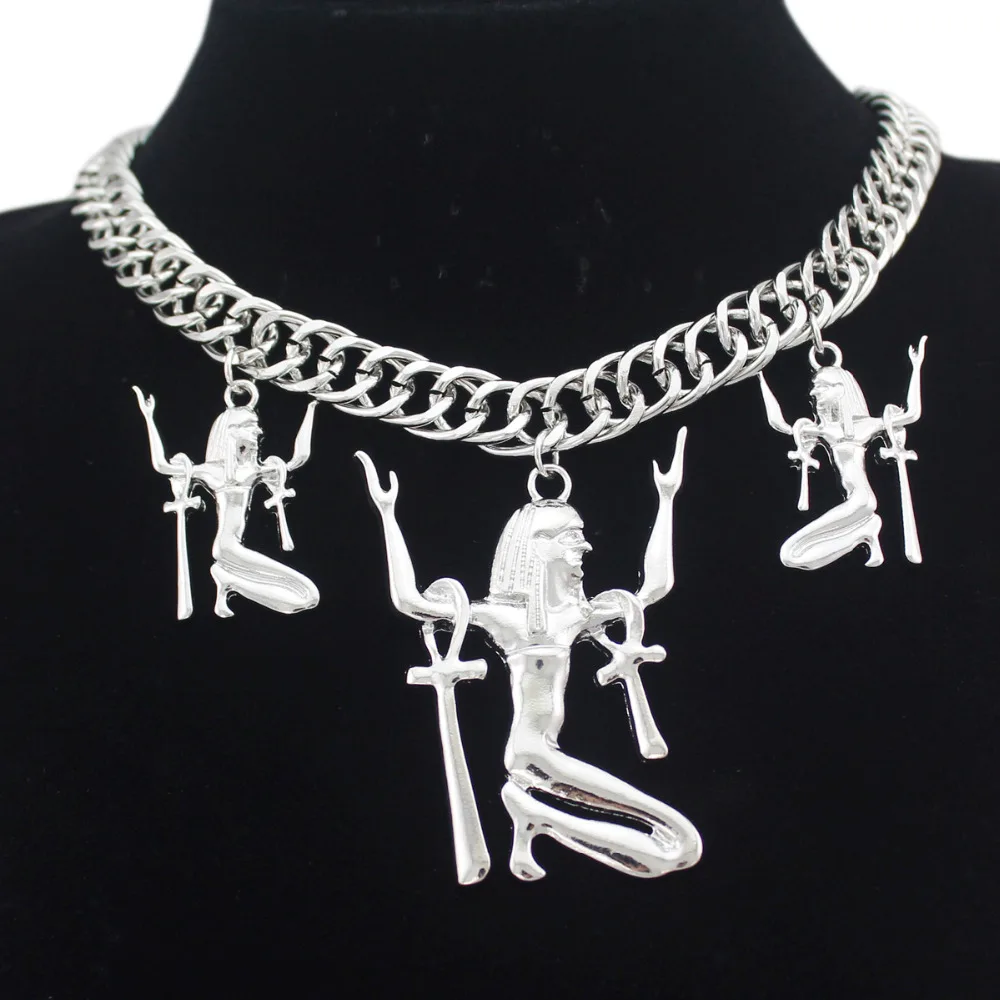 Египетская Клеопатра золотая цепочка с кулоном в виде креста Исиды ювелирные