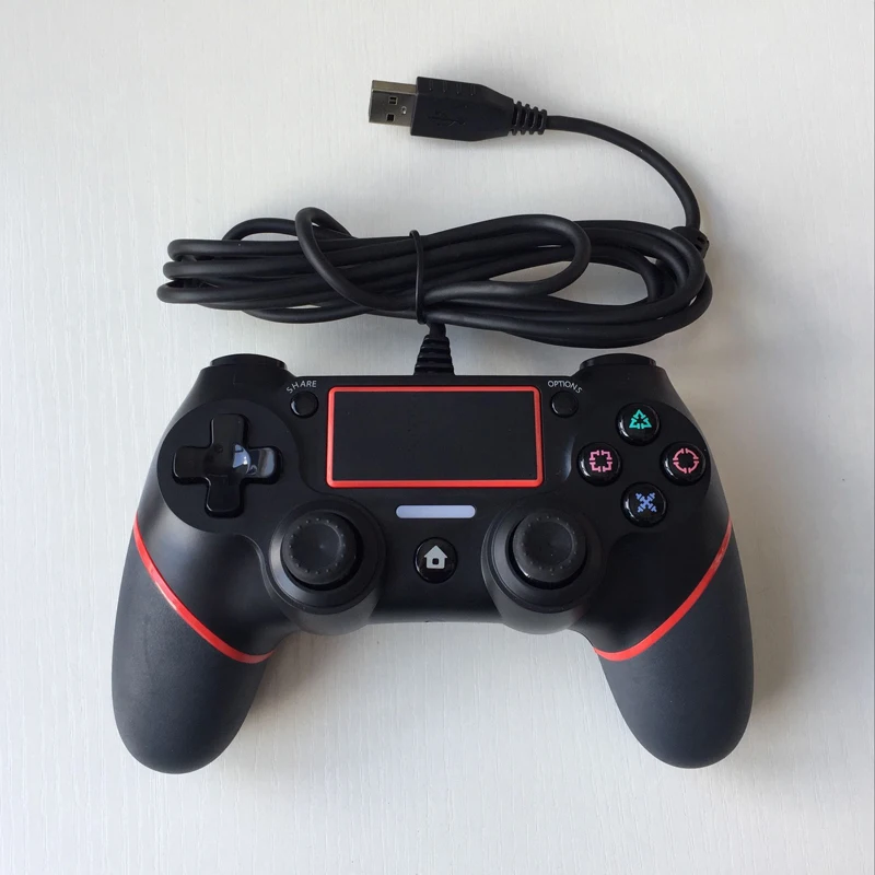 For PS4 Controller 1.5M Wired Gamepad Playstation 4 Dualshock Joystick Gamepads Multiple Vibration 6 Axies USB Cable | Электроника