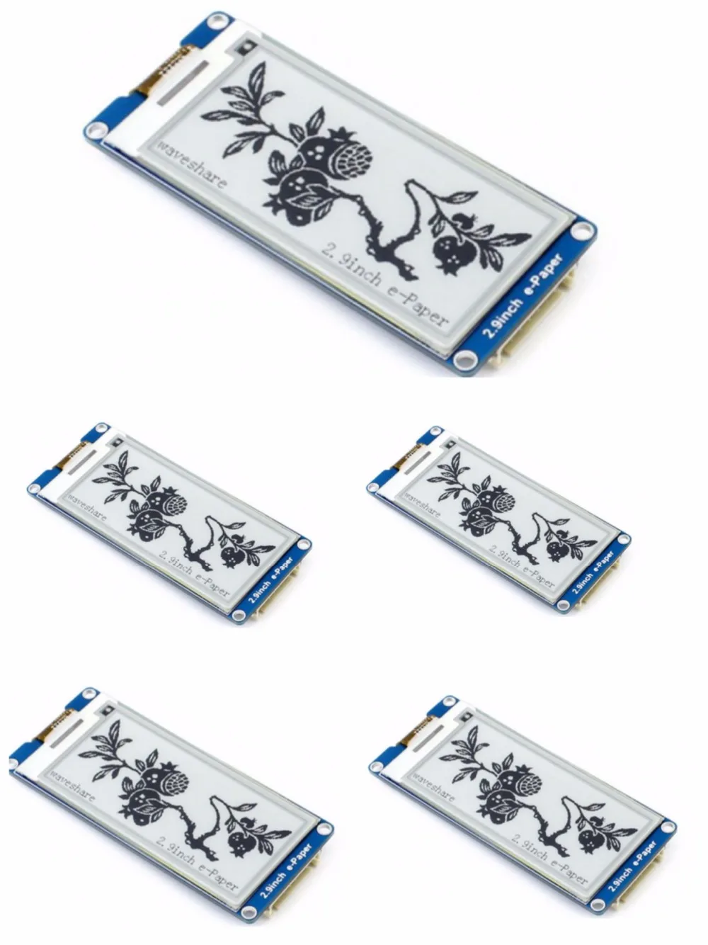 5 шт./лот 2 9 дюймовый дисплей E Ink ''e paper 296x128 два цвета дисплея: черный белый