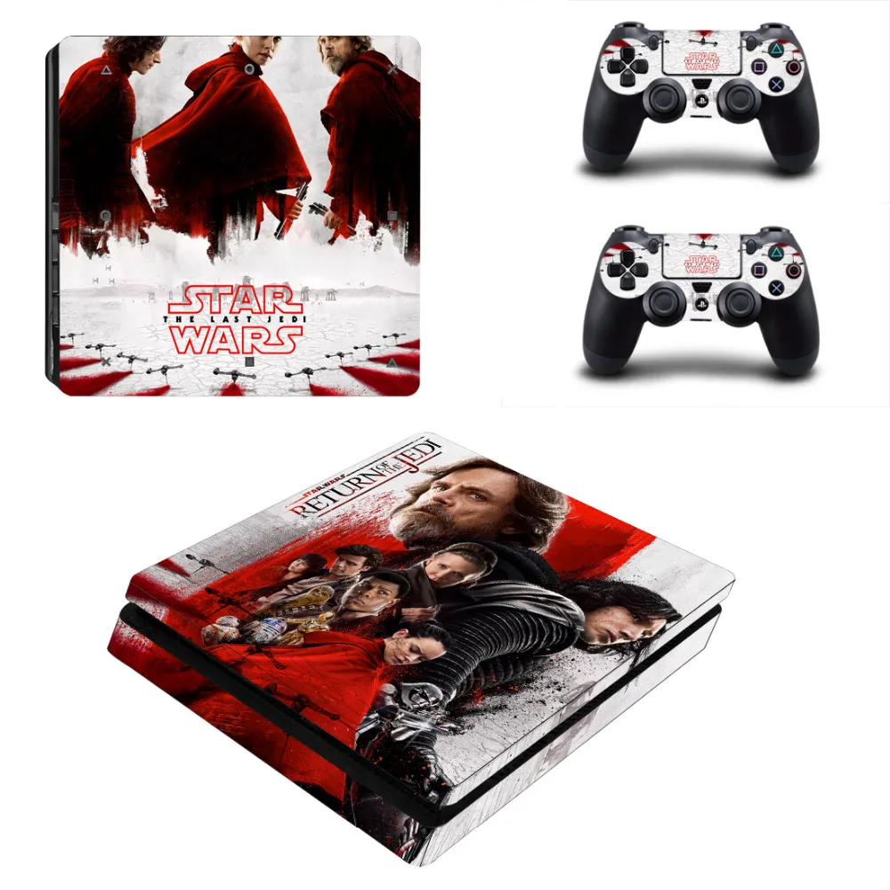 Звездные войны последний джедай PS4 тонкий стикер кожи для sony playstation 4 консоли и 2 контроллеров PS4 тонкий стикер кожи наклейка