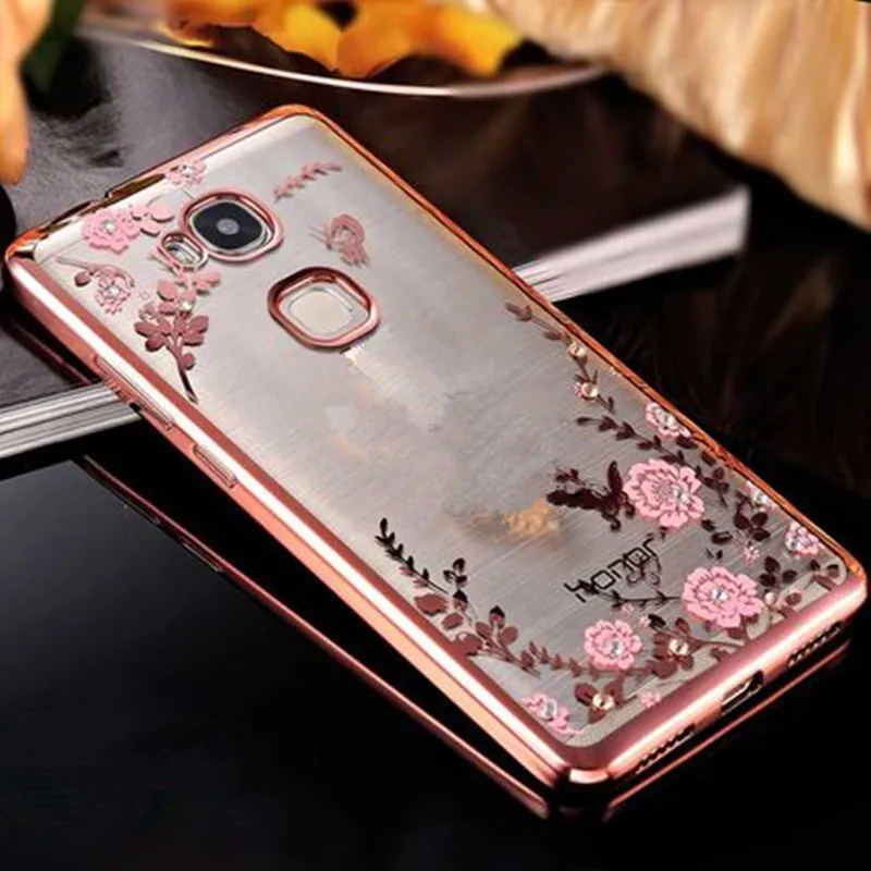 Xinchentech For Huawei Honor 5X/GR5/Honor X5 Case Luxury Plating Gilded TPU silicone Cover Accessory Coque Honor5X Fundas |