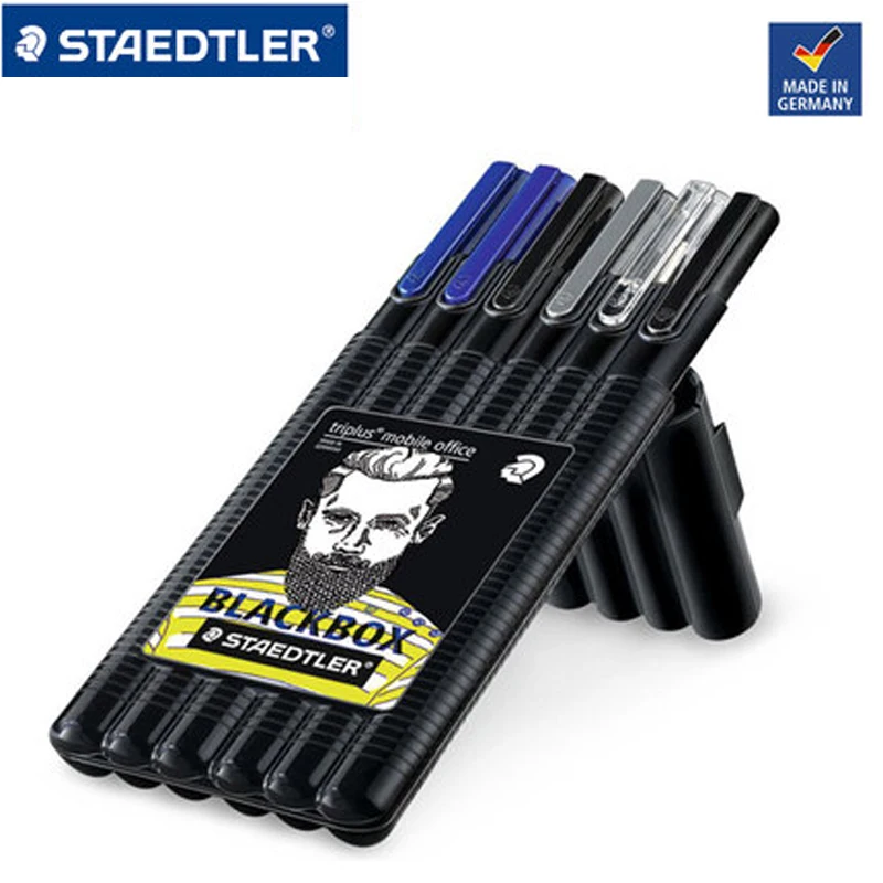 

Шариковые ручки и механические карандаши STAEDTLER 34 SB6B, художественные маркеры и маркеры, набор из 6 шт., офисные аксессуары для школы