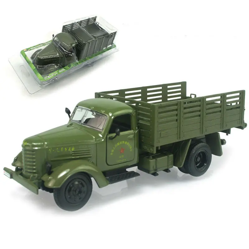 Сплав jiefang модель грузовика воин военный транспорт ребенок автомобиль игрушки