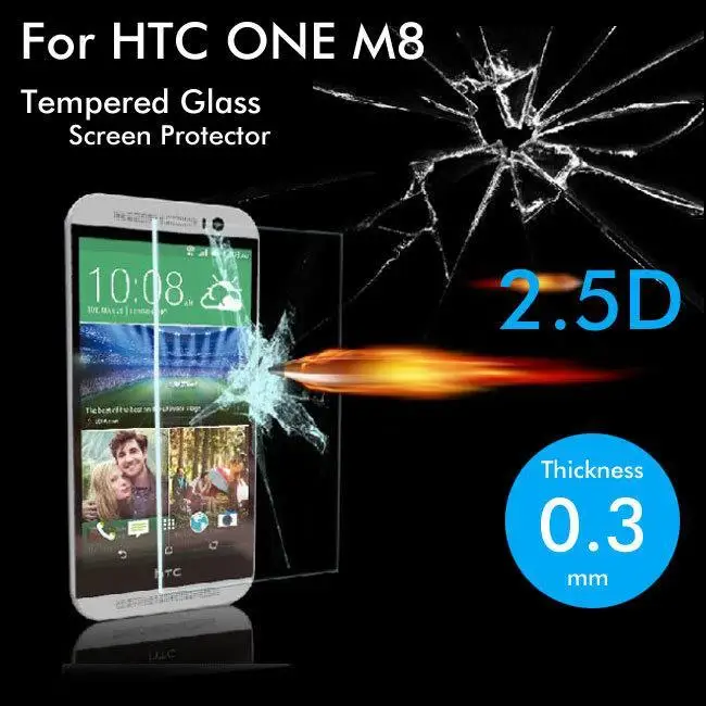 Закаленное стекло 9H для HTC ONE M8 оригинальная Высококачественная защитная пленка
