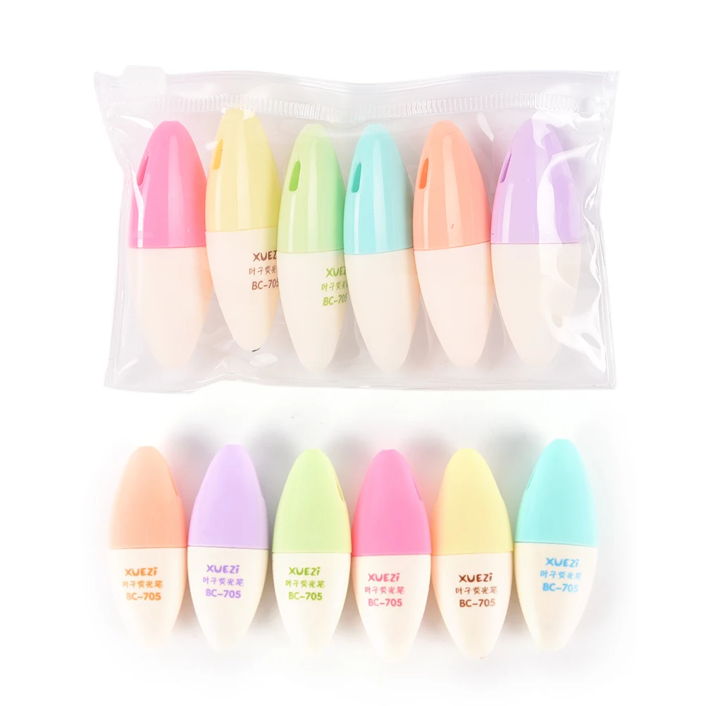 Прочный 6 шт./лот мини-маркер карамельных цветов маркеры ручки для письма