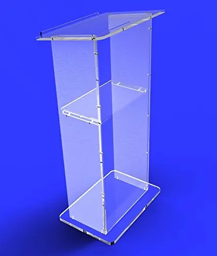 

Fixture Displays Clear Acrylic Lucite Podium Pulpit Lectern 45" Tall