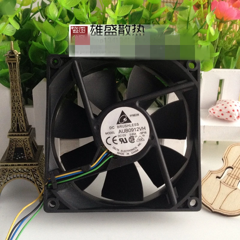 ANS все новые Semi CO AUB0912VH 12V 0.6A 9 см 9025 4 контактный линии ШИМ Вентилятор охлаждения с