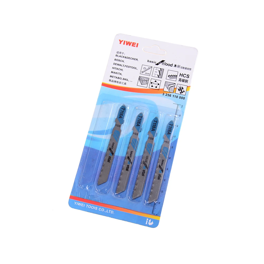 Новинка 5 шт. набор лезвий для лобзика с Т-образным хвостовиком металлических