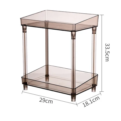 Storage Shelf Black MSJO Организатор Ванная комната полки для хранения Desktop Кухня прозрачный акриловый полки стойки макияж Ванная комната Организации - Цвет: Storage Shelf Black