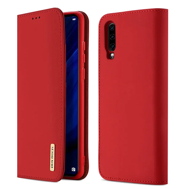 DUX DUCIS чехол из натуральной кожи для huawei P30 чехол P30 pro Магнитный кошелек крышка для huawei P30 Pro P 30 телефонные футляры - Цвет: Red