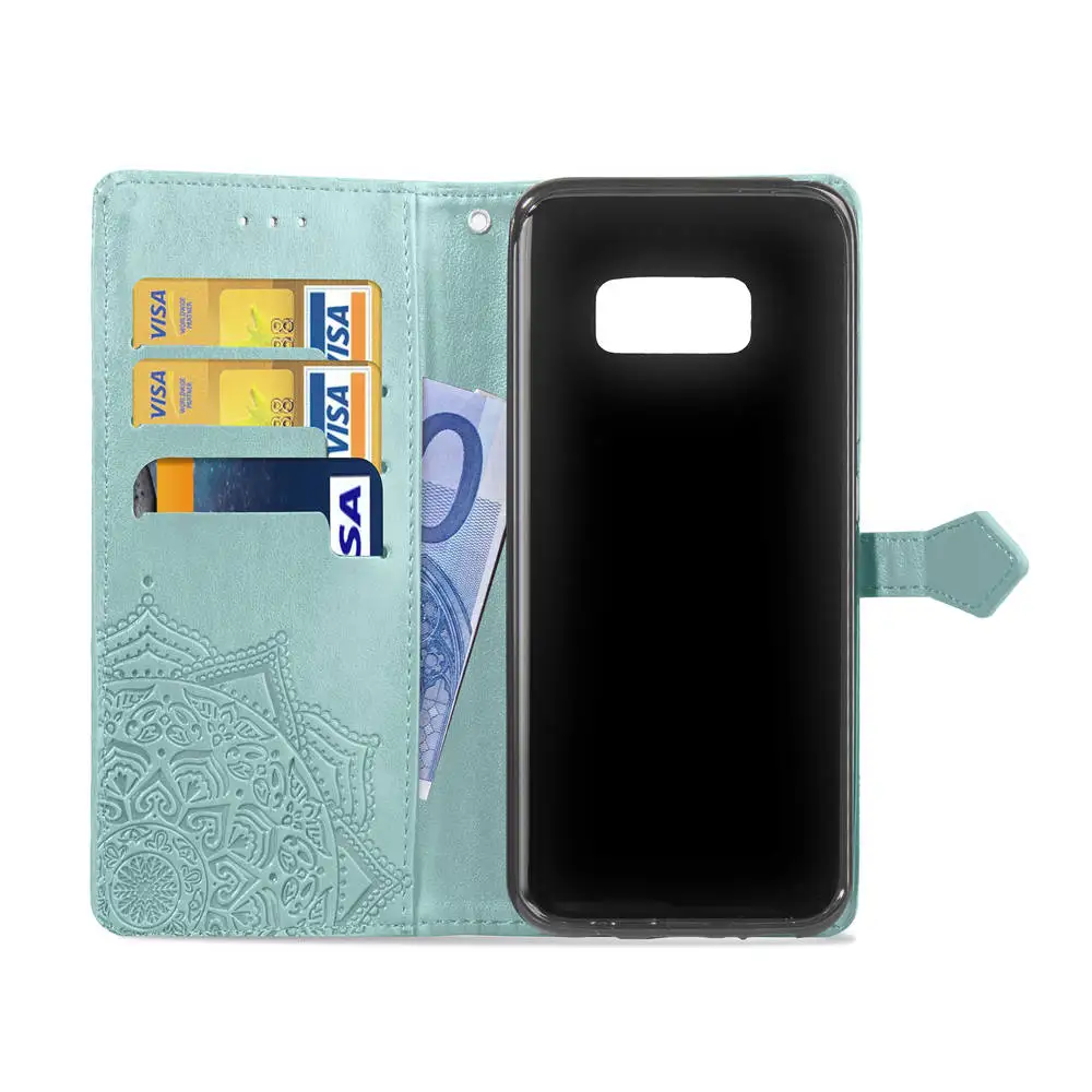 Кожаный чехол-кошелек для Samsung Galaxy A3 A5 A7 2017 J1 J3 J5 J7 2016 J2 Prime S6 S7 Edge S8 S9 A6 A8 J4 J6 Plus 2018 |