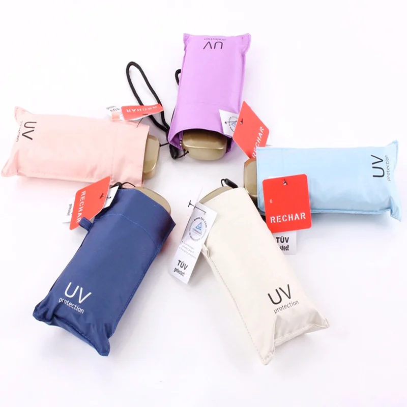 Качество мини Карманный Зонт черный покрытие Ясно Для мужчин зонтик