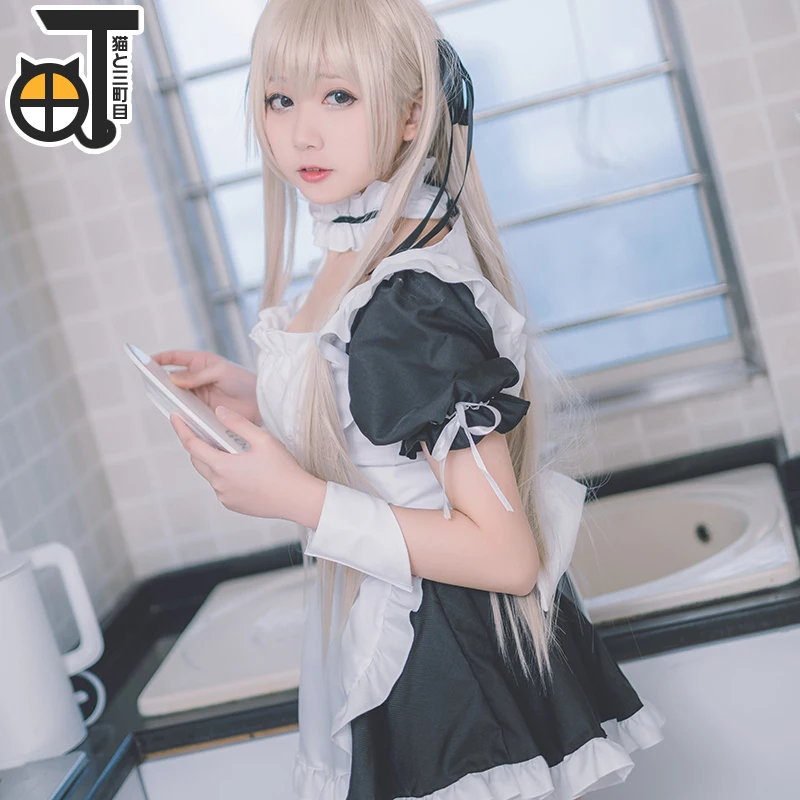 Милый и милый костюм для косплея kawaii аниме Yosuga no Sora Cos Kasugano сексуальное платье