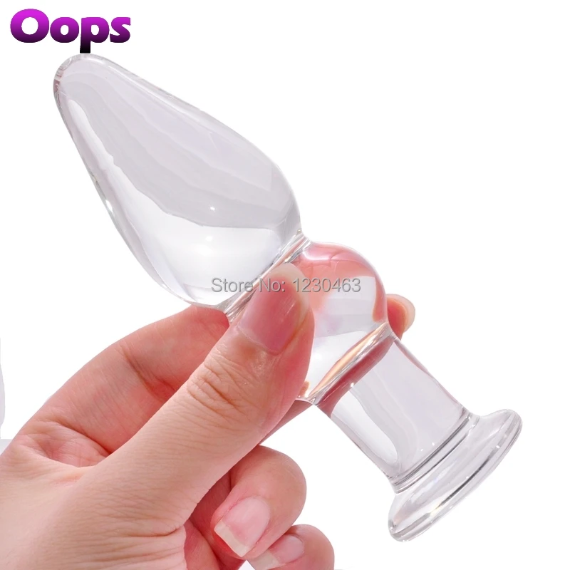 Хрустальные шарики Pyrex Анальная пробка Анальный вибратор G-Spot Массажер клитора