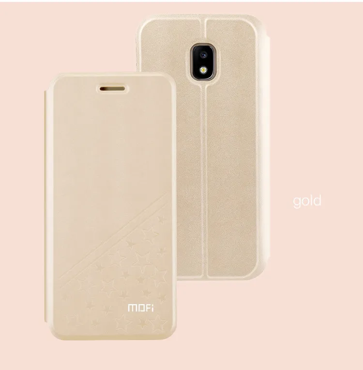 gold Mofi чехол для samsung Galaxy J3, Роскошный кожаный флип-чехол с подставкой, Стильный чехол-книжка для Galaxy j3 J5 J7, чехол - Цвет: gold