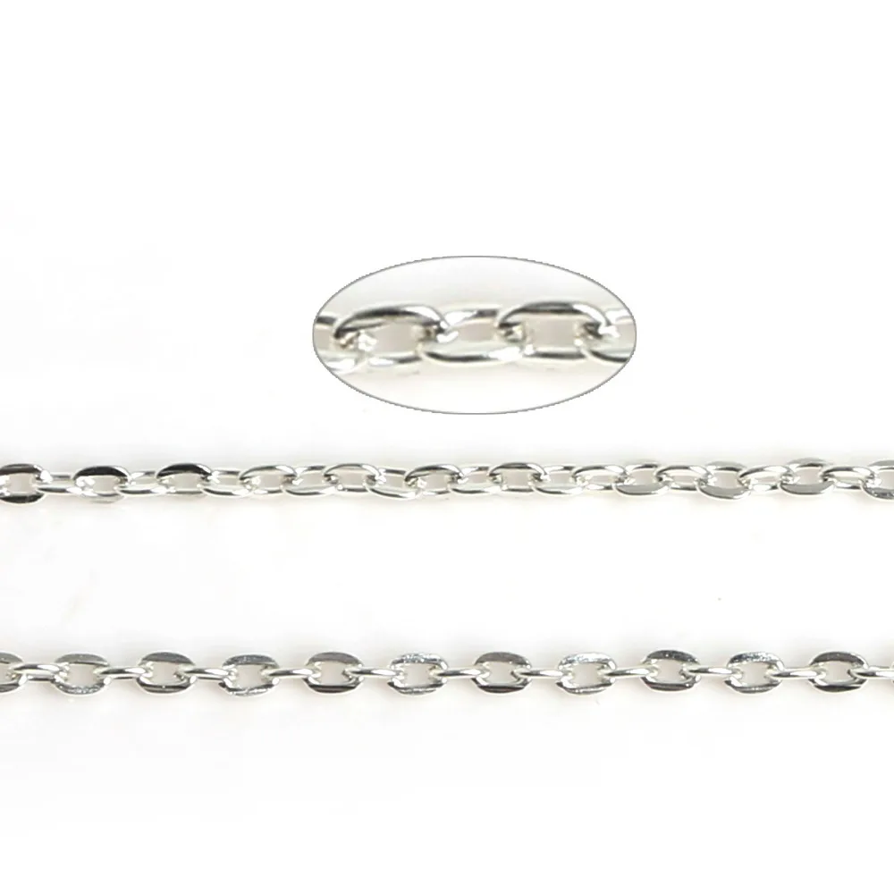 5 м/лот позолоченная/бронзовая/Посеребренная звеньевая цепочка бижутерия