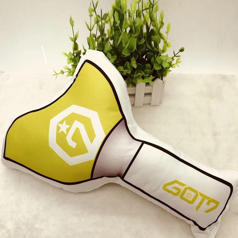 GOT7 Kpop EXO GOT7 TWICE WANNA ONE LightStick Форма Хлопок Подушка милые игрушки вентиляторы подарки Прямая - Цвет: GOT7