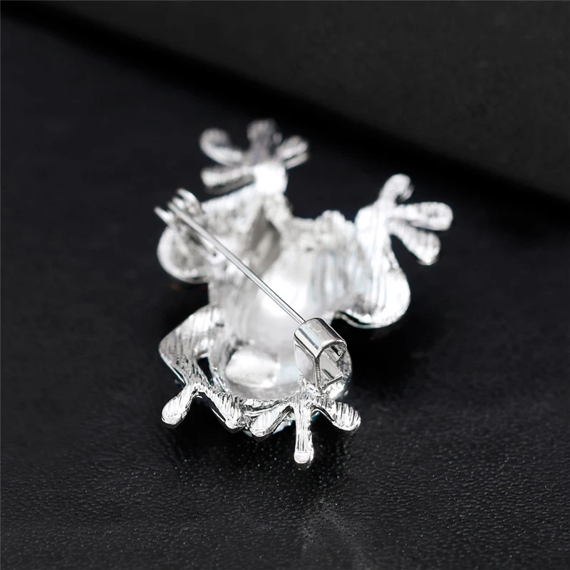 Цветные стразы брошь с дизайном лягушка полностью хрустальные животные