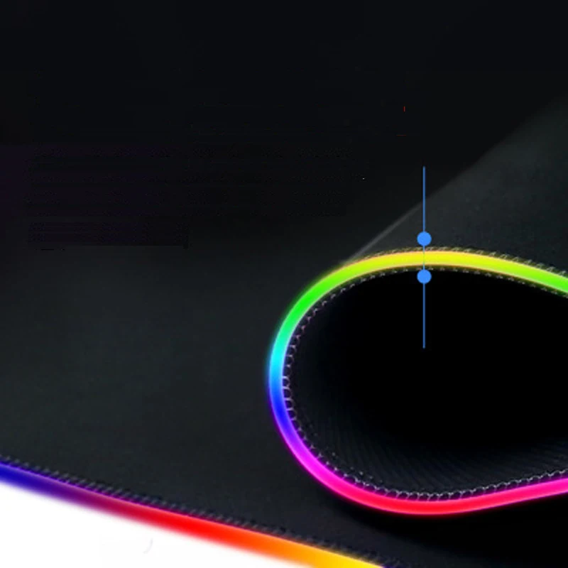 Большой игровой коврик для мыши 800*300 мм L RGB 14 цветов светодиодное освещение USB с