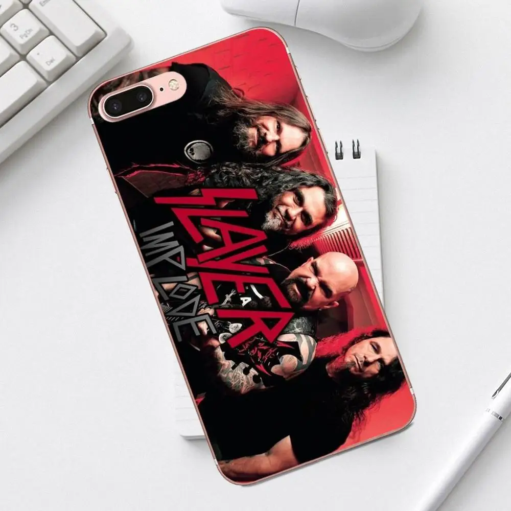 Qdowpz чехол для телефона с рисунком рок группы Slayer iPhone 4 4S 5 5C SE 6 6S 7 8 Plus X XS Max XR Galaxy A3 A5