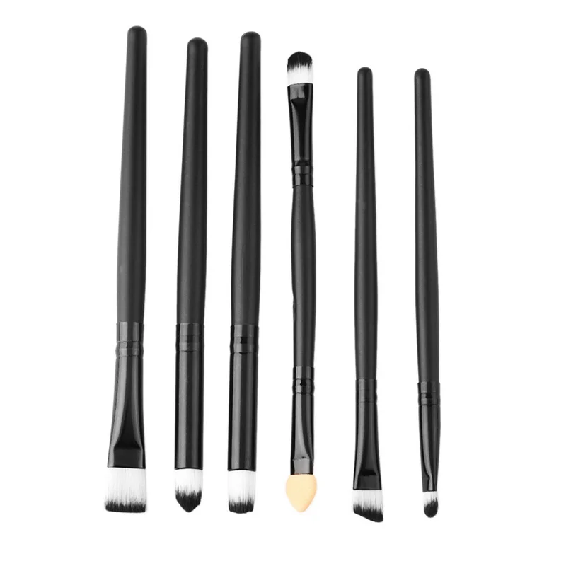 Makeup Brushes 6 PCS Eyeshadow Brush Blending Eyebrow Make Up Hair Synthetic Bristles Beauty Cosmetics Kits | Красота и здоровье