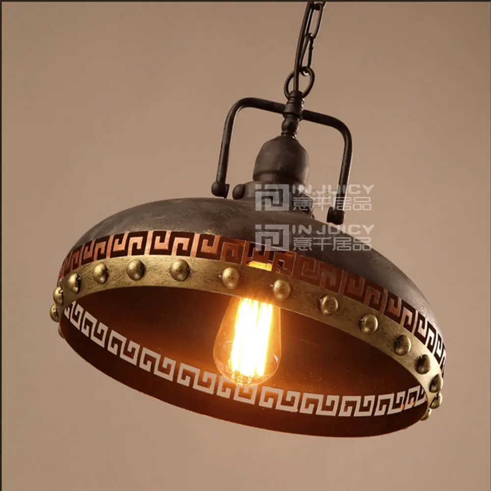 Винтажный промышленный светодиодный светильник Эдисона с железными заклепками