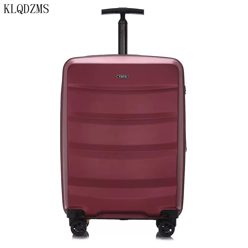 KLQDZMS 20/24/28Inch New Luxury Brand Luggage Business Rolling Spinner PC Trolley Case Password Travel Suitcase On Wheel | Багаж и сумки